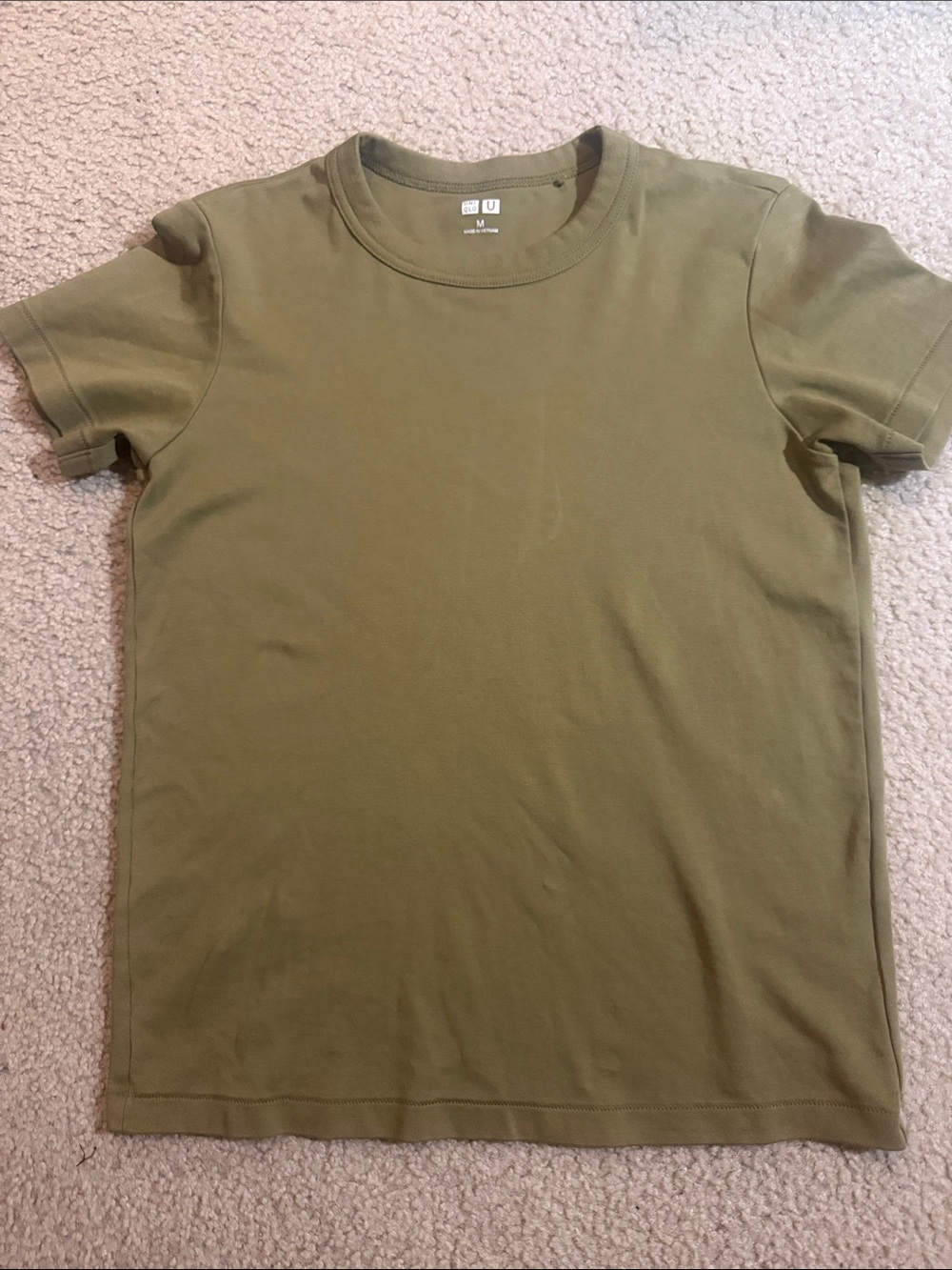 Uniqlo Olive Crew Neck T-Shirt